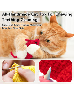 Juguetes para Gato Retro Shaw - Ratones de Hierba Gatera 3 Pcs 2