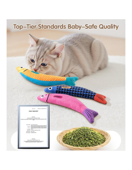 Juguetes Interactivos para Gatos PetBusy - Paquete de 3 con Catnip