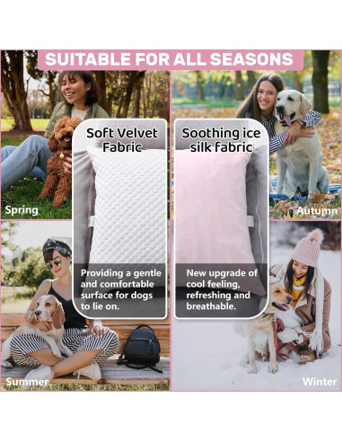 Asiento de Coche para Perros Homcosan Rosa 74.9x63.5 cm