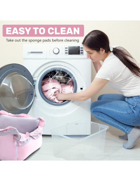 Asiento de Coche para Perros Homcosan Rosa 74.9x63.5 cm Asiento de Coche para Perros Homcosan Rosa 74.9x63.5 cm