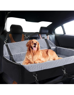 Asiento de Coche para Perros HOMBYS 106.7x68.6 cm Desmontable 2