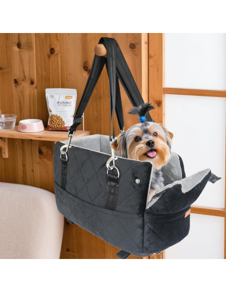 Asiento elevador para perro ZhuPolly negro 42x24x22 cm