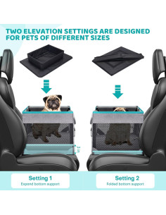 Asiento de coche para perros Siyan DBCS-FOLD-INNO 9 kg 2