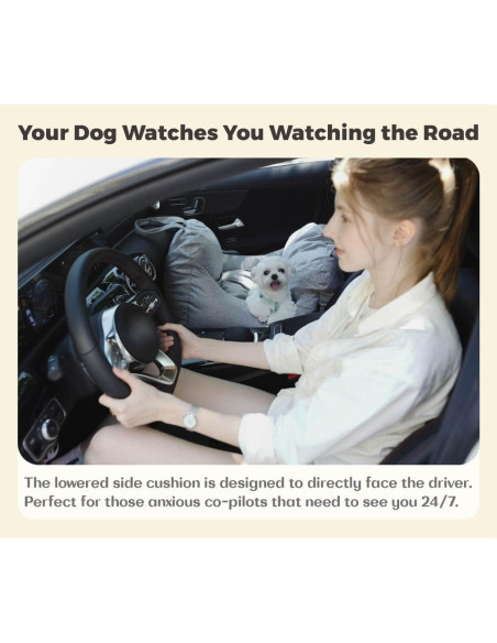 Asiento de Coche para Perros PET AWESOME Gris Claro 50.8x50.8cm