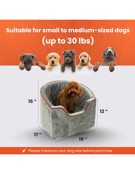 Asiento Elevador para Perros WOOFNGO Gris - Hasta 13.6 kg