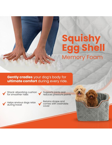 Asiento Elevador para Perros WOOFNGO Gris - Hasta 13.6 kg