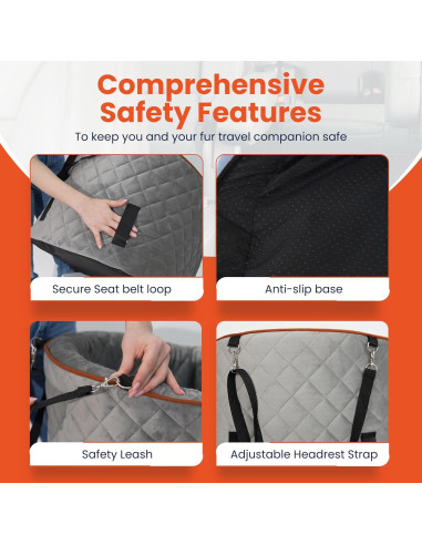 Asiento Elevador para Perros WOOFNGO Gris - Hasta 13.6 kg