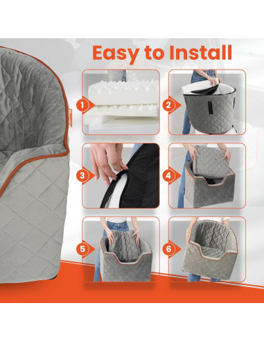 Asiento Elevador para Perros WOOFNGO Gris - Hasta 13.6 kg