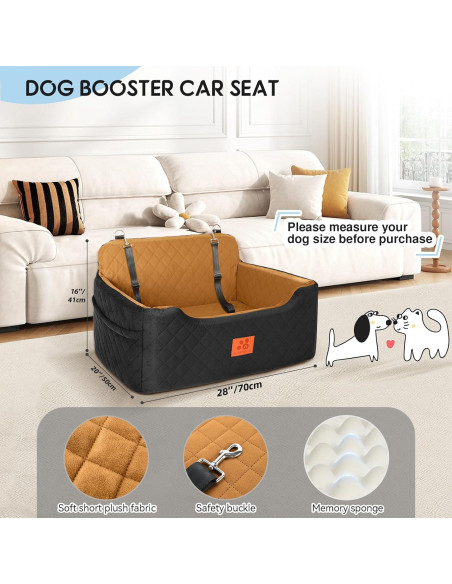 Asiento Elevador para Perros GL GLENSLAVE 71x51x41cm Negro/Marrón