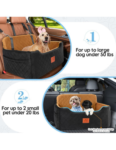 Asiento Elevador para Perros GL GLENSLAVE 71x51x41cm Negro/Marrón