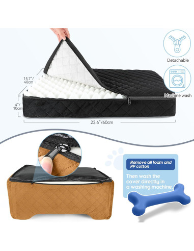 Asiento Elevador para Perros GL GLENSLAVE 71x51x41cm Negro/Marrón