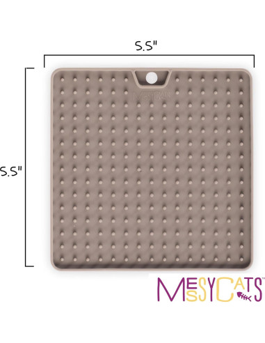Tapete Interactivo de Silicona Messy Mutts 14x14 cm para Gatos y Perros
