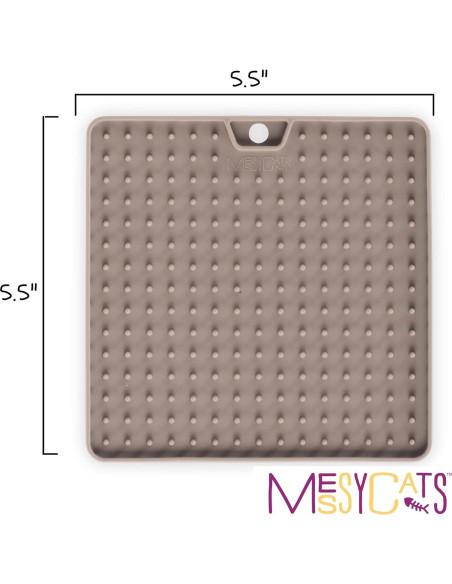 Tapete Interactivo de Silicona Messy Mutts 14x14 cm para Gatos y Perros