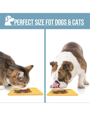 Alfombrilla de Lamer Lenta TANDD para Perros y Gatos 19.56cm