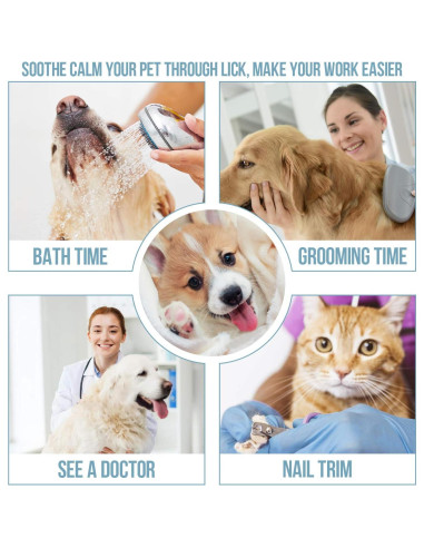 Alfombrilla de Lamer Lenta TANDD para Perros y Gatos 19.56cm