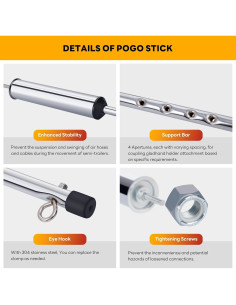 Pogo Stick 101 cm Dazakoot con Resorte Tierno de 40 cm 2