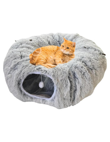 Cama de Túnel para Gatos Marosynix CTB01 2 en 1 Colapsable