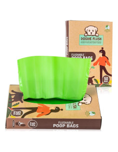Bolsas para Excremento de Perro Doodie Flush - 50 Unidades