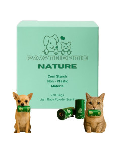 Bolsas Compostables para Perros PAWTHENTIC NATURE 270 Unidades