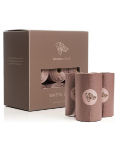 Bolsas para Excremento de Perro Brown Avenue - 135 Unidades Biodegradables