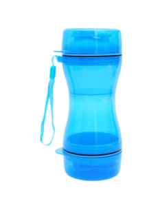 Botella de Agua para Perros Trssorm 330ml Azul a Prueba de Fugas