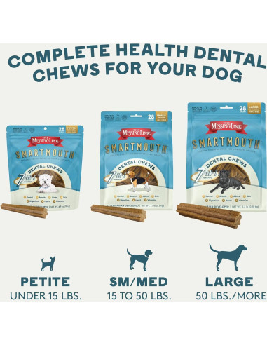 Masticables Dentales Smartmouth 28 Ct para Perros 7-en-1