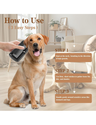 Cepillo Deshedding Groompro para Perros y Gatos 16.8cm