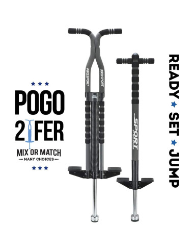 Pogo Stick Deportivo FILLBOSS - Paquete de 2, 5-9 años y Pro