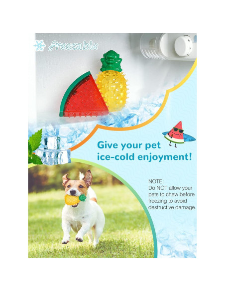 Juguete de Masticación Congelable Pawaboo Sandía y Piña