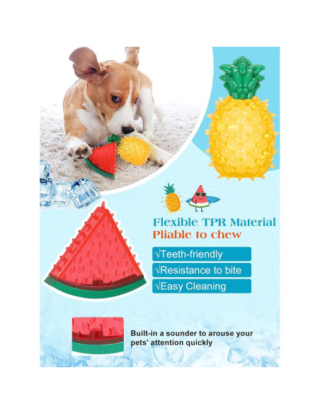 Juguete de Masticación Congelable Pawaboo Sandía y Piña