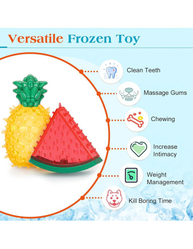 Juguete de Masticación Congelable Pawaboo Sandía y Piña