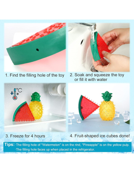 Juguete de Masticación Congelable Pawaboo Sandía y Piña