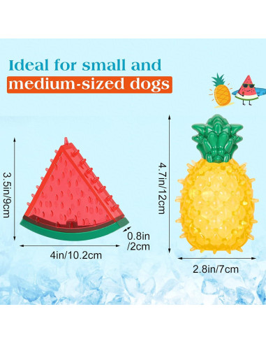 Juguete de Masticación Congelable Pawaboo Sandía y Piña