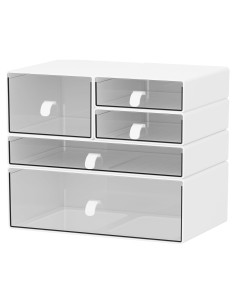 Juego de Organizadores de Escritorio Yashong 5 Cajones Apilables