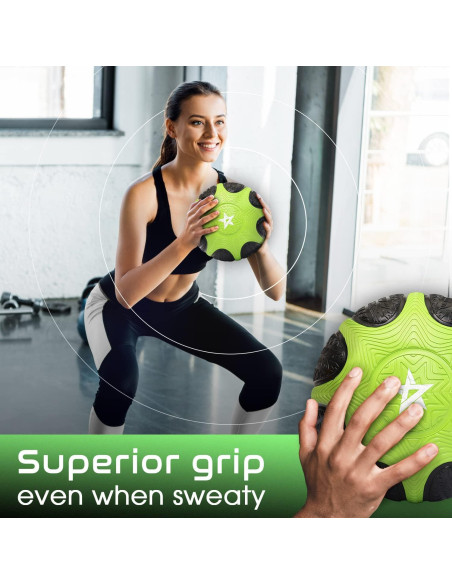 Balón Medicinal Yes4All 6 kg con Agarre Antideslizante