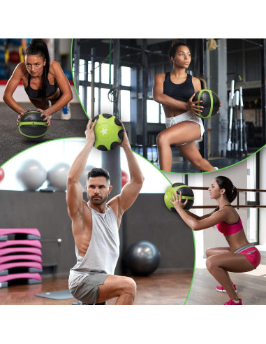 Balón Medicinal Yes4All 6 kg con Agarre Antideslizante