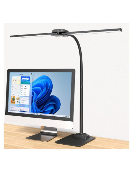 Lámpara de Escritorio KableRika Doble Luz LED 70.6cm Regulable