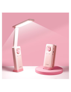 Lámpara de Escritorio LED Plegable VAVOFO Rosa 6000mAh 3 Modos