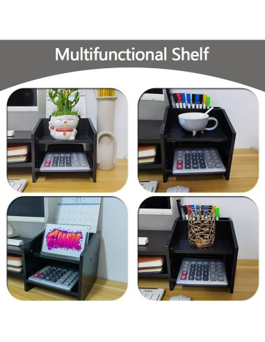 Soporte para Monitor de Madera KUAIYU 2 Niveles Ergonomico