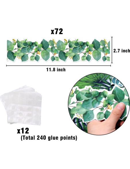 Tablero de Corcho Omlisca 21.6m Eucalipto Verde Decoración