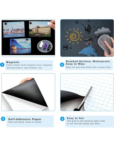Papel Contacto de Pizarra Magnética YOUNGJQ 101.6x45.7 cm