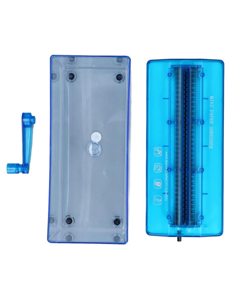 Mini Trituradora de Papel Manual ViaGasaFamido 1.5L Azul