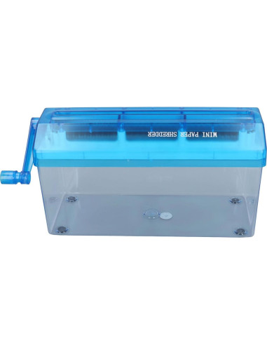 Mini Trituradora de Papel Manual ViaGasaFamido 1.5L Azul