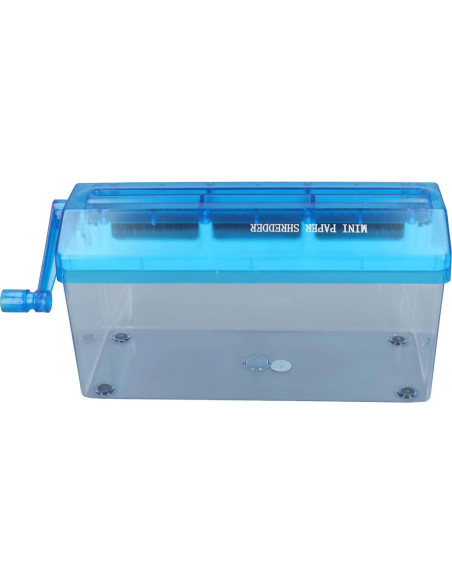 Mini Trituradora de Papel Manual ViaGasaFamido 1.5L Azul