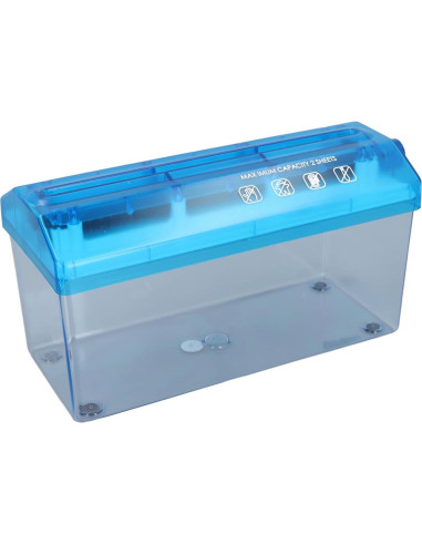 Mini Trituradora de Papel Manual ViaGasaFamido 1.5L Azul