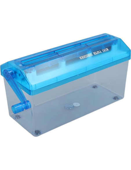 Mini Trituradora de Papel Manual ViaGasaFamido 1.5L Azul