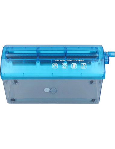 Mini Trituradora de Papel Manual ViaGasaFamido 1.5L Azul