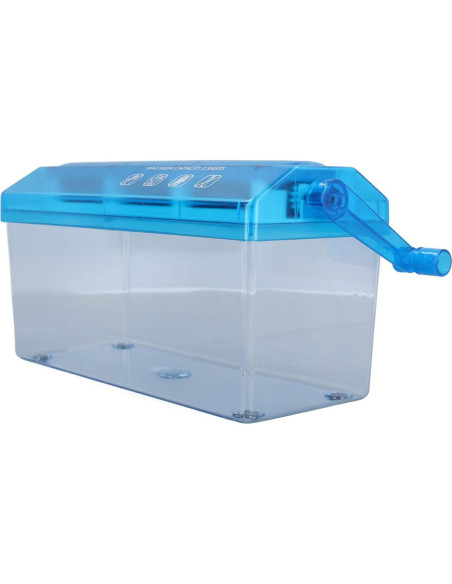 Mini Trituradora de Papel Manual ViaGasaFamido 1.5L Azul