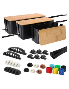 Juego de Cajas Organizadoras de Cables Davidsons - 3 Tamaños