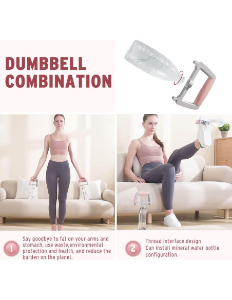 Rueda de Abdominales Holleyweb 14-en-1 Rosa - Kit de Ejercicio